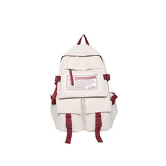 Casual Men's Backpack Zipper Bag With Side Pocket For School Student