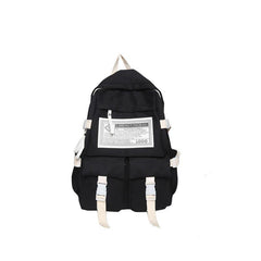 Casual Men's Backpack Zipper Bag With Side Pocket For School Student