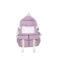 Casual Men's Backpack Zipper Bag With Side Pocket For School Student