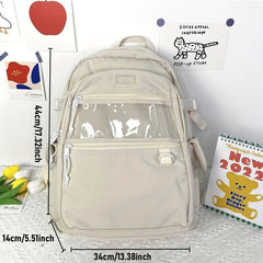 Schoolbag Women Junior High School Student Backpack Large Capacity Travel Bag