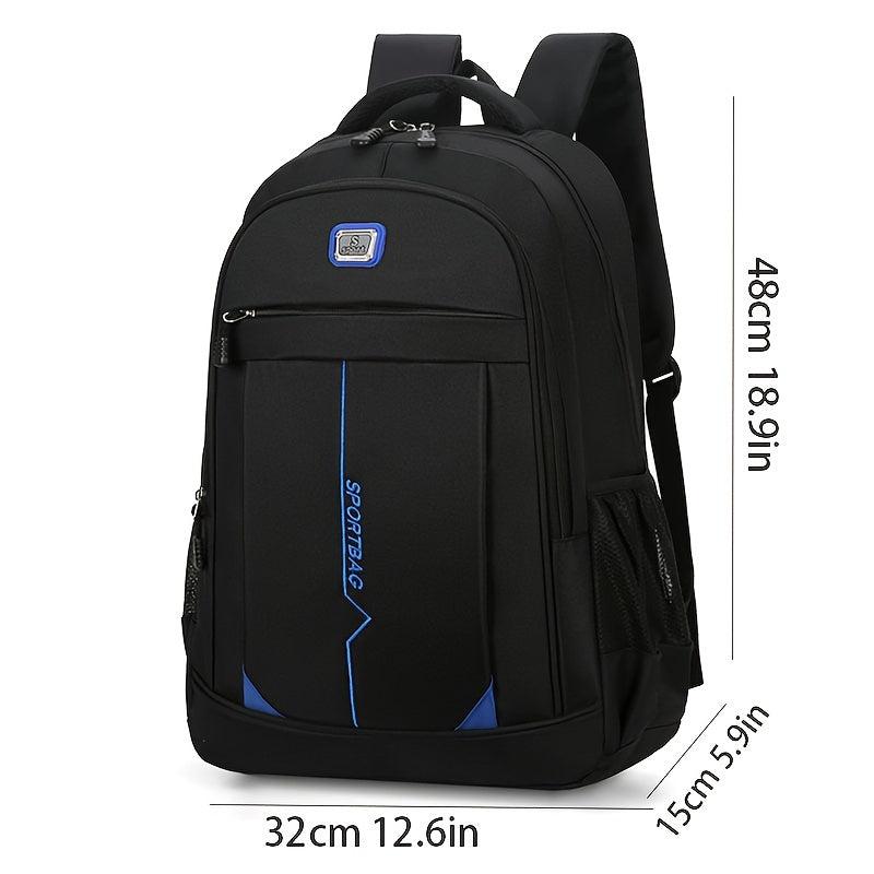 Solid Backpack Large Capacity Travel Bag