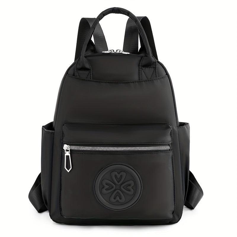 Solid Embossed Casual Travel Backpack for Commuting