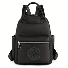 Solid Embossed Casual Travel Backpack for Commuting