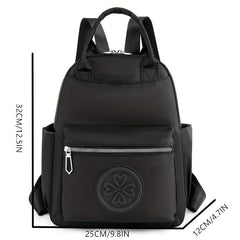 Solid Embossed Casual Travel Backpack for Commuting
