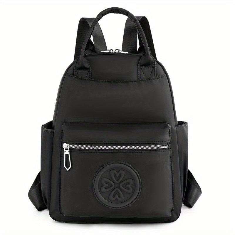 Solid Embossed Casual Travel Backpack for Commuting