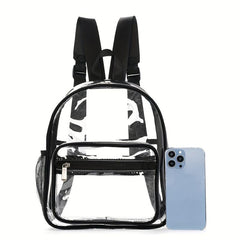 PVC Waterproof Transparent Backpack Beach Bag Jelly Bag Casual School Backpack