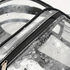 PVC Waterproof Transparent Backpack Beach Bag Jelly Bag Casual School Backpack