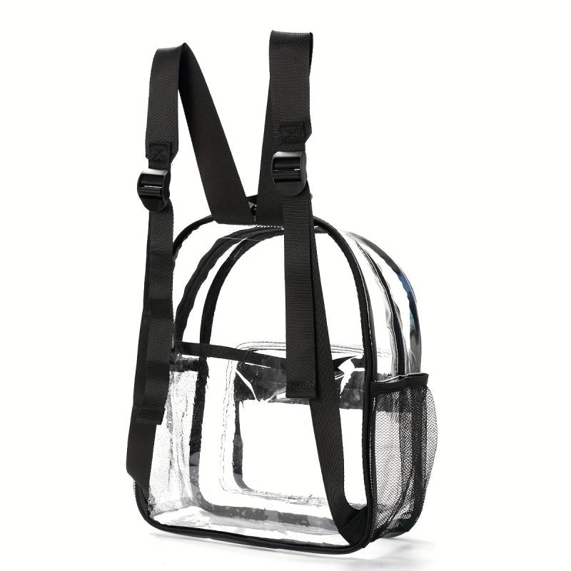 PVC Waterproof Transparent Backpack Beach Bag Jelly Bag Casual School Backpack