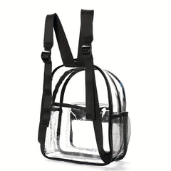 PVC Waterproof Transparent Backpack Beach Bag Jelly Bag Casual School Backpack
