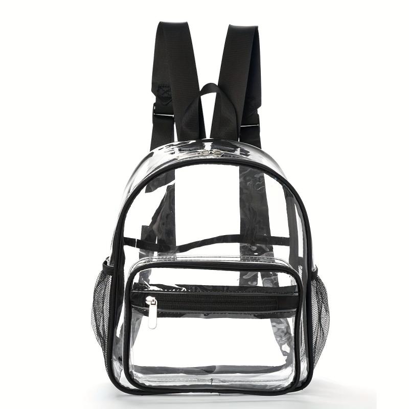 PVC Waterproof Transparent Backpack Beach Bag Jelly Bag Casual School Backpack