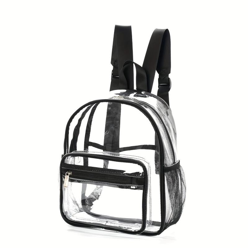 PVC Waterproof Transparent Backpack Beach Bag Jelly Bag Casual School Backpack