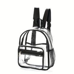 PVC Waterproof Transparent Backpack Beach Bag Jelly Bag Casual School Backpack