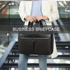 Waterproof Business Briefcase Laptop Bag Document Organizer Shoulder Bag