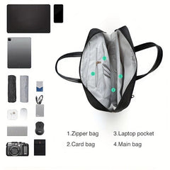 Waterproof Business Briefcase Laptop Bag Document Organizer Shoulder Bag