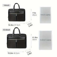 Waterproof Business Briefcase Laptop Bag Document Organizer Shoulder Bag