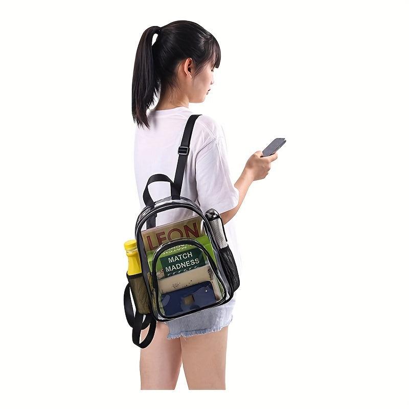 Transparent PVC Beam Backpack Gym Storage Bag