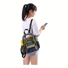 Transparent PVC Beam Backpack Gym Storage Bag