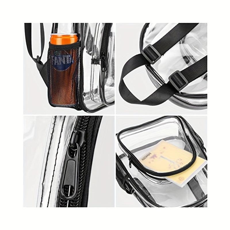 Transparent PVC Beam Backpack Gym Storage Bag