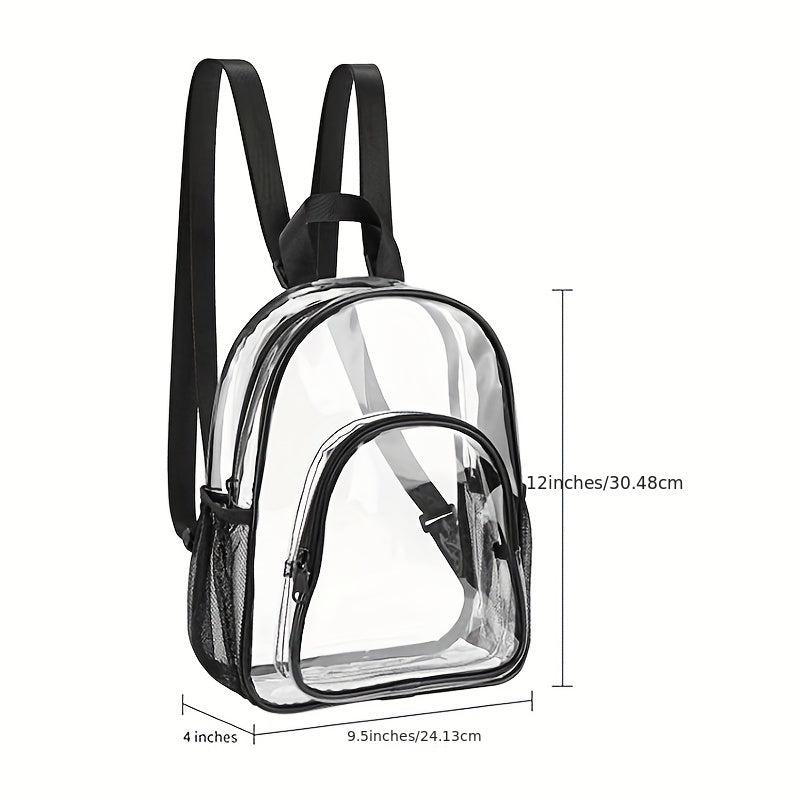 Transparent PVC Beam Backpack Gym Storage Bag
