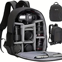 Waterproof Camera Backpack with Rain Cover