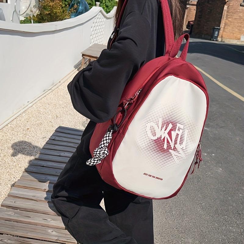 Casual Summer Backpack for Female Students, Large Capacity