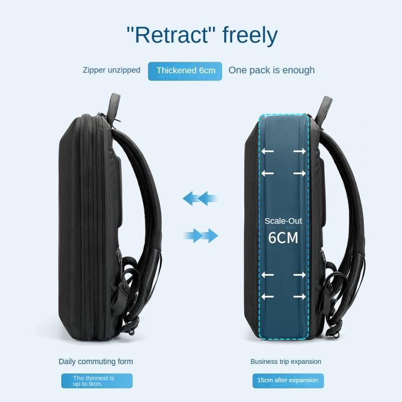 Taigenu Hard Surface Business Notebook Backpack Waterproof