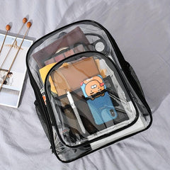 Casual PVC Transparent Backpack Waterproof Jelly Bag
