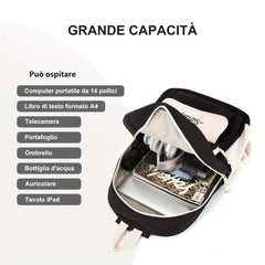 Schoolbag Women Junior High School Student Backpack Large Capacity Travel Bag