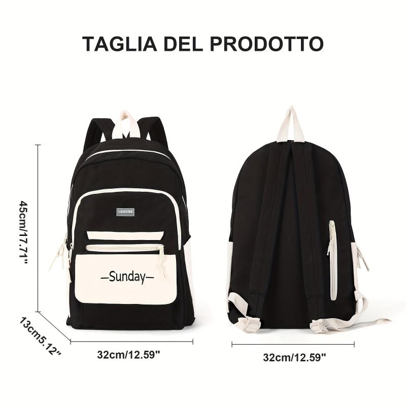 Schoolbag Women Junior High School Student Backpack Large Capacity Travel Bag