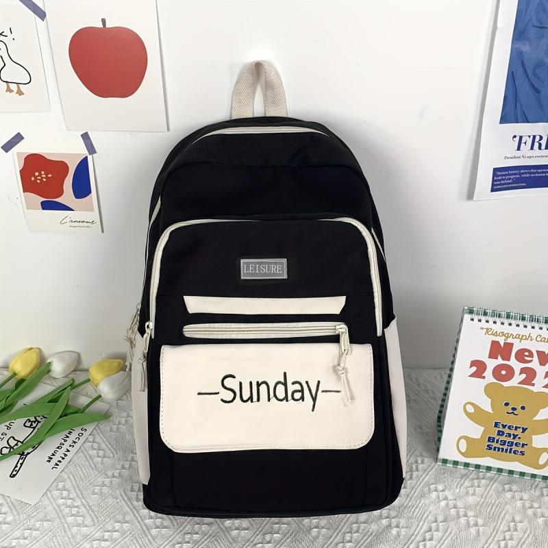 Schoolbag Women Junior High School Student Backpack Large Capacity Travel Bag