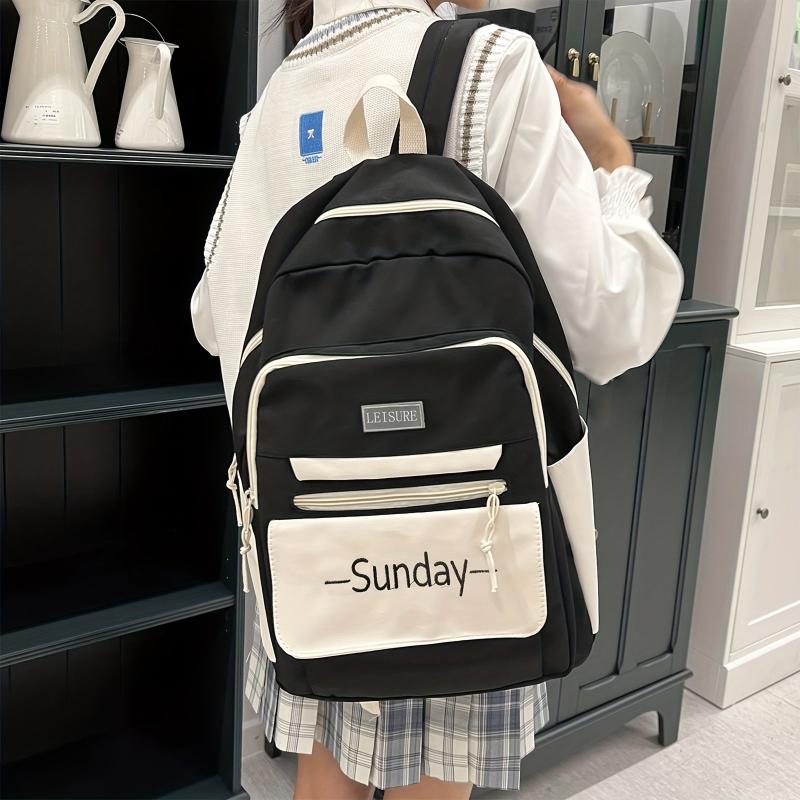 Schoolbag Women Junior High School Student Backpack Large Capacity Travel Bag