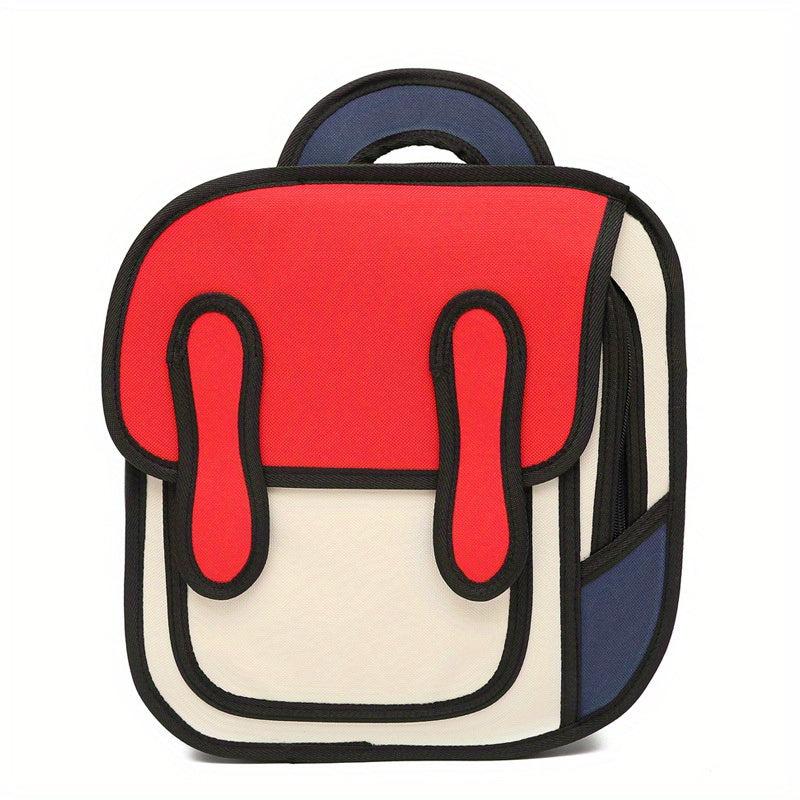 Cartoon Schoolbag Pattern Backpack for Kids Boys Girls B