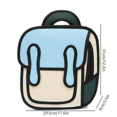 Cartoon Schoolbag Pattern Backpack for Kids Boys Girls B