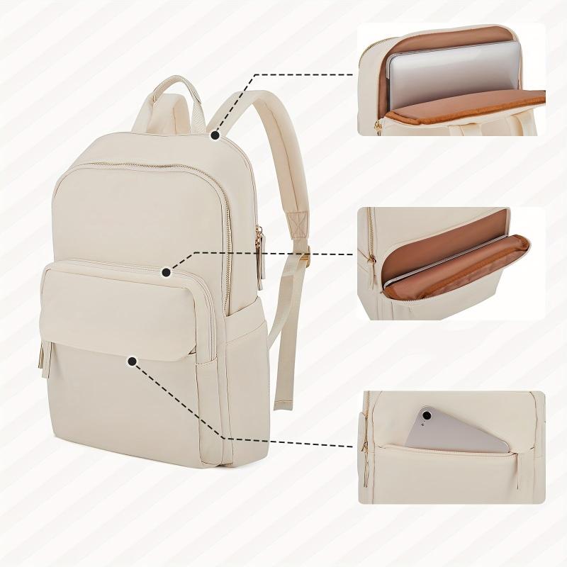 Solid Backpack Large Capacity Bag Travel Backpack for Students