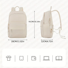 Solid Backpack Large Capacity Bag Travel Backpack for Students