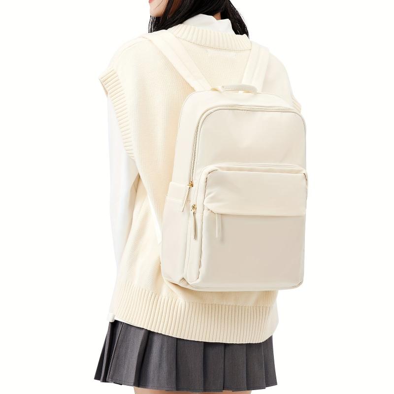 Solid Backpack Large Capacity Bag Travel Backpack for Students