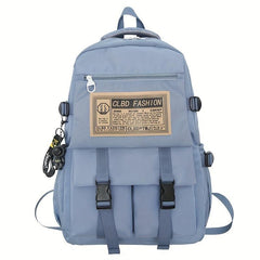 Casual Large Capacity Letter Patch Backpack Student Backpack