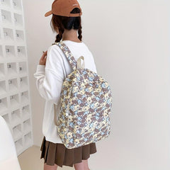 Bear Pattern Backpack for Travel Students Large Capacity Bag