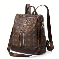 Plaid Print Backpack Large Capacity Multifunctional Backpack Sling Bag