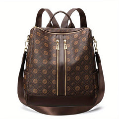 Plaid Print Backpack Large Capacity Multifunctional Backpack Sling Bag