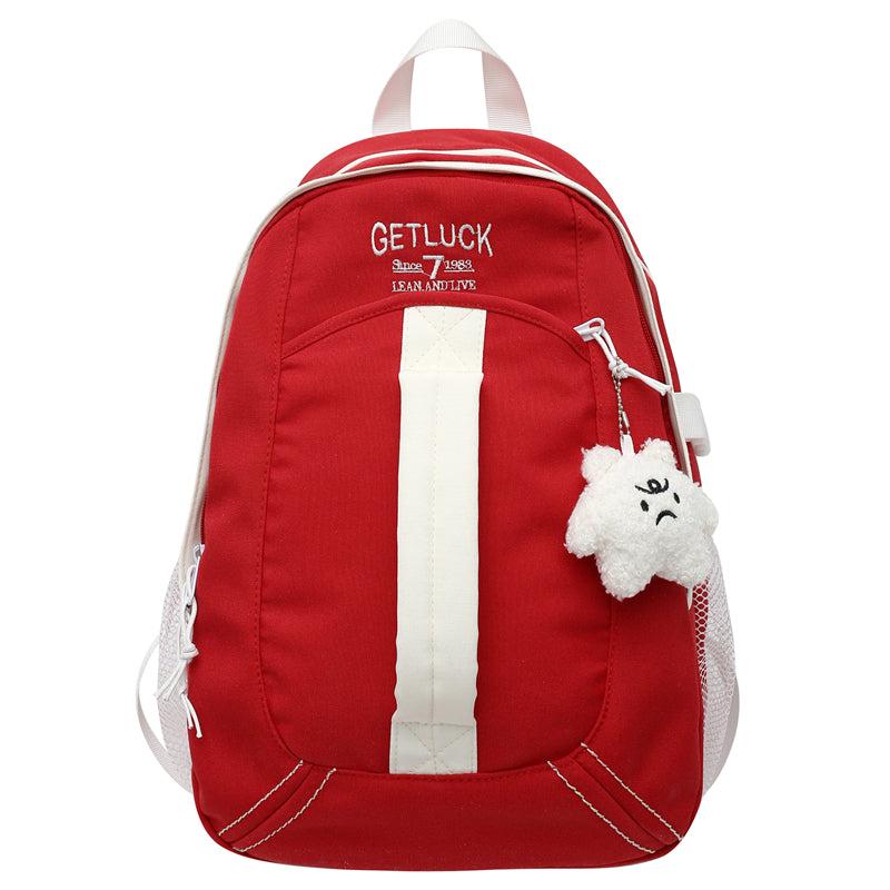 Leisure Nylon Backpack College Couple Retro Style SchoolBag