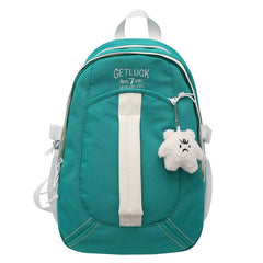 Leisure Nylon Backpack College Couple Retro Style SchoolBag