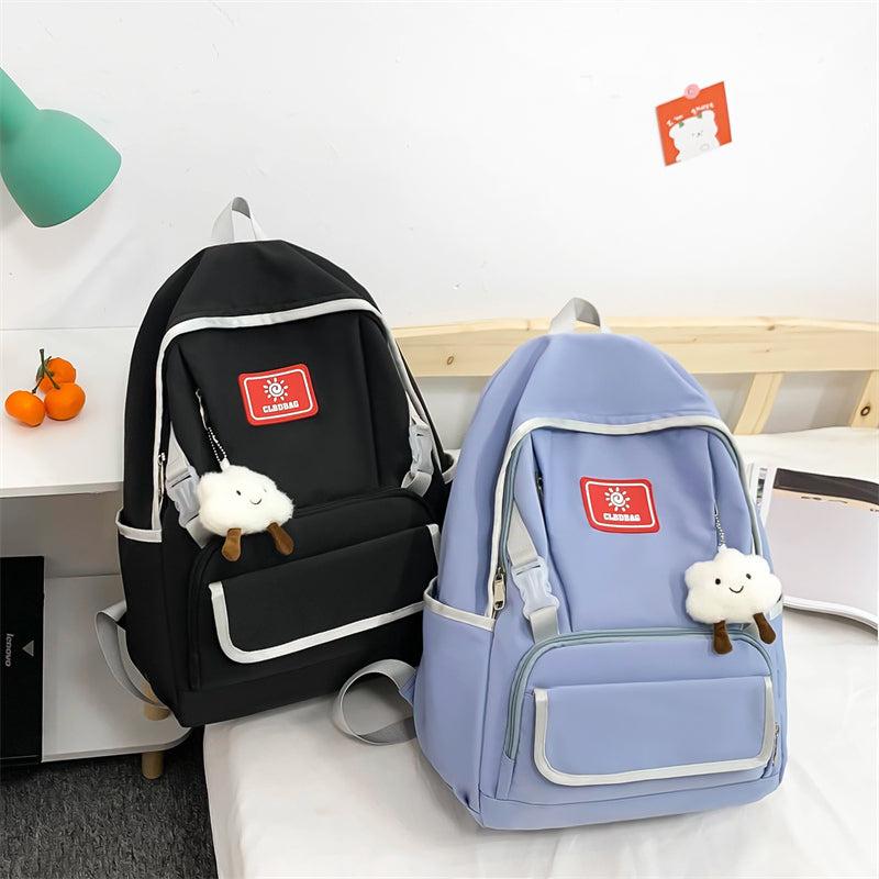 Large Capacity Adjustable Solid Travel Backpack for Students