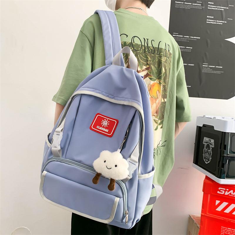 Large Capacity Adjustable Solid Travel Backpack for Students