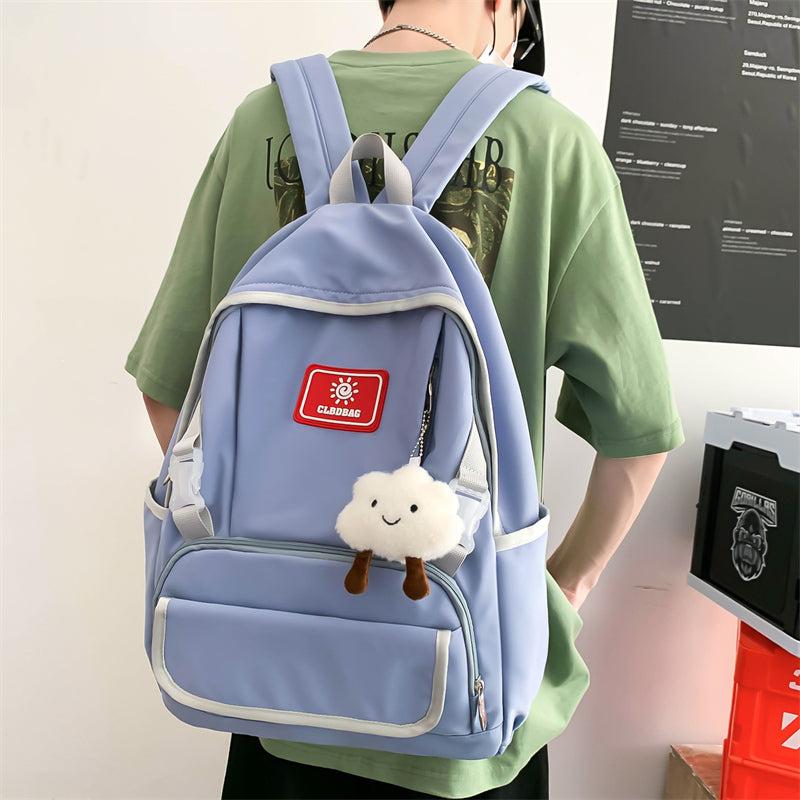 Large Capacity Adjustable Solid Travel Backpack for Students