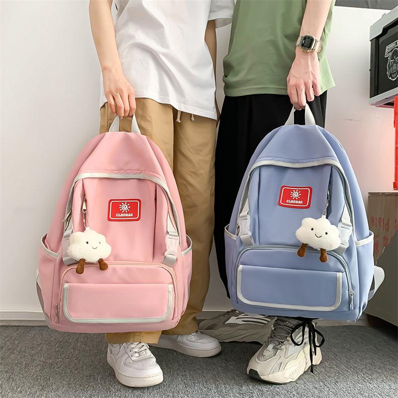 Large Capacity Adjustable Solid Travel Backpack for Students