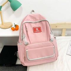 Large Capacity Adjustable Solid Travel Backpack for Students
