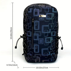 Casual Reflective Backpack 35 56 cm School Bag with Laptop Pocket