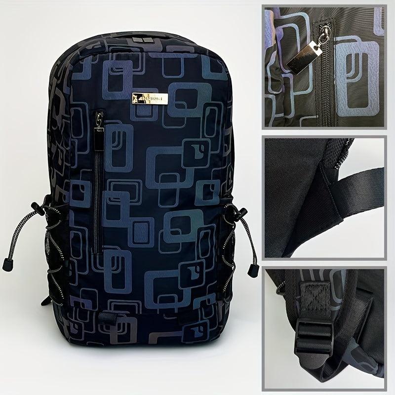 Casual Reflective Backpack 35 56 cm School Bag with Laptop Pocket