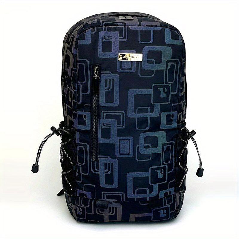 Casual Reflective Backpack 35 56 cm School Bag with Laptop Pocket